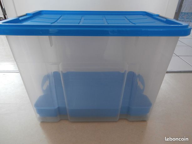 Caisse rangement 60x40x45 NEUVE avec plateau