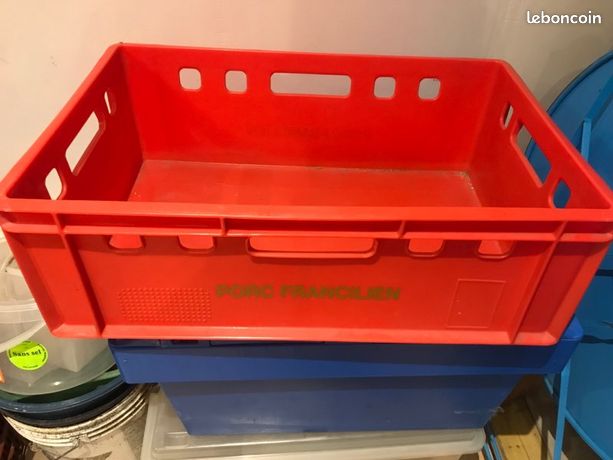 Caisse de transport en plastique 40 x 60 x 20 le porc francilien