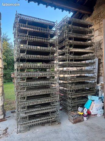 Caisses-palettes grillagées / Palox métalliques / conteneurs métalliques