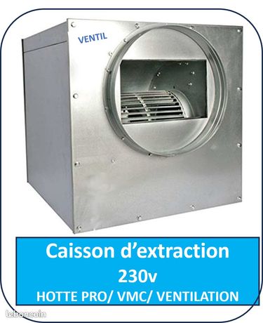 Caisson d'extraction NEUF pour hotte de cuisine pro/ restaurant et VMC/ Ventilation- Livraison Express
