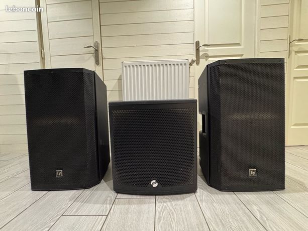 Caisson de basse 15p + 2 enceinte 15p