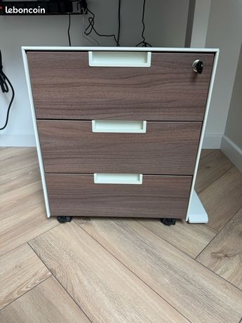 Caisson de bureau noyer