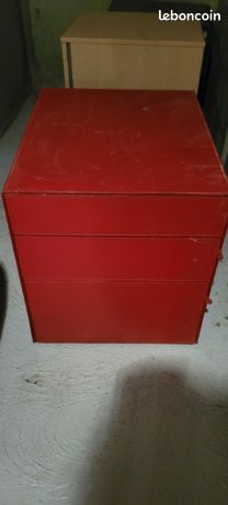 Caisson de bureau rouge von2701