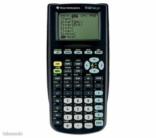 Calculatrice graphique pour lycée Texas Intruments Ti-82 [URL masquée pour votre sécurité]