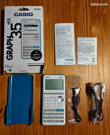 Calculatrice Casio Graph 35+ EII (mode examen, python)