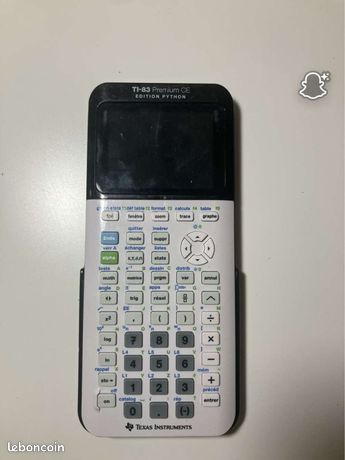 Calculatrice graphique Texas Instruments TI‑83 Premium CE Edition Python