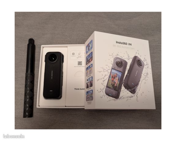 Caméra Action8K 360° Insta360 X4 + Grande Perche invisible