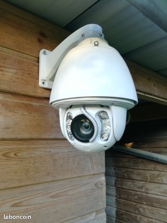 Caméra de surveillance rotative motorisée avec zoom et essuie-glace pour élevage ou autre