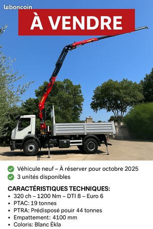 Camion grue Palfinger 23002 + Renault 19 tonnes