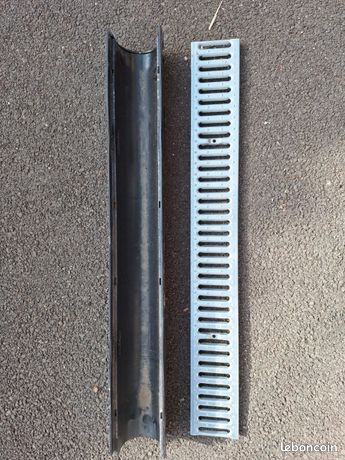 Caniveau avec grille alu
