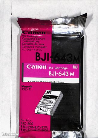 Canon BJI-643Y cartouche d'encre MAGENTA authentique