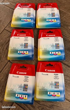 Canon CLI-8 Cartouche C/M/Y Multipack Cyan, Magenta, Jaune ( 6 PACK )