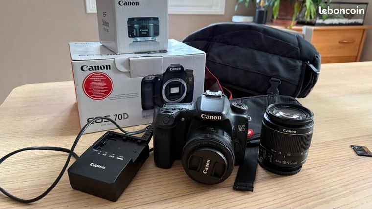 Canon EOS 70D + 2 objectifs