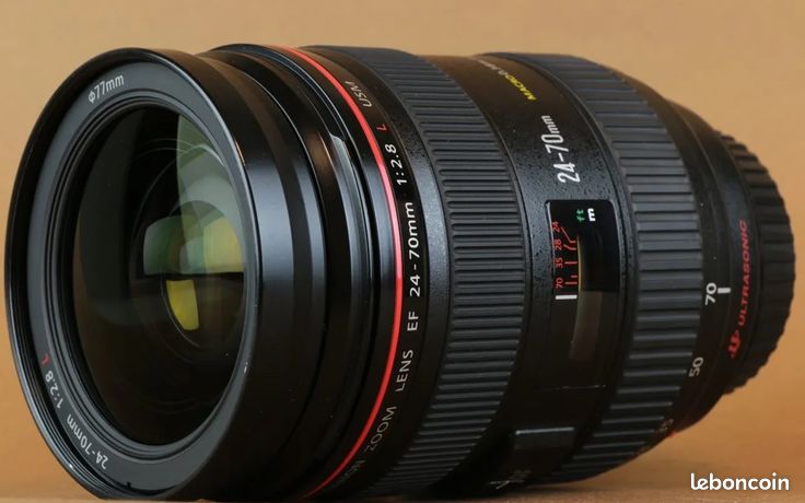 Canon EF 24-70mm f/2.8 L USM +filtre et PS
