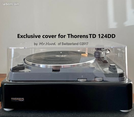 Capot pour Thorens TD124DD protection couvercle