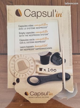 Capsule vide compatible nespresdo