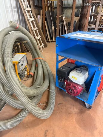 Cardeuse souffleuse ISOLFRANCE ISO 4 moteur Honda GX160 avec tuyaux