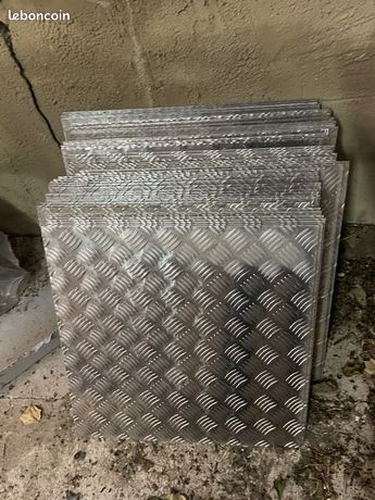 Carré tôle aluminium renforcé 40/40cm 3 mm épaisseur