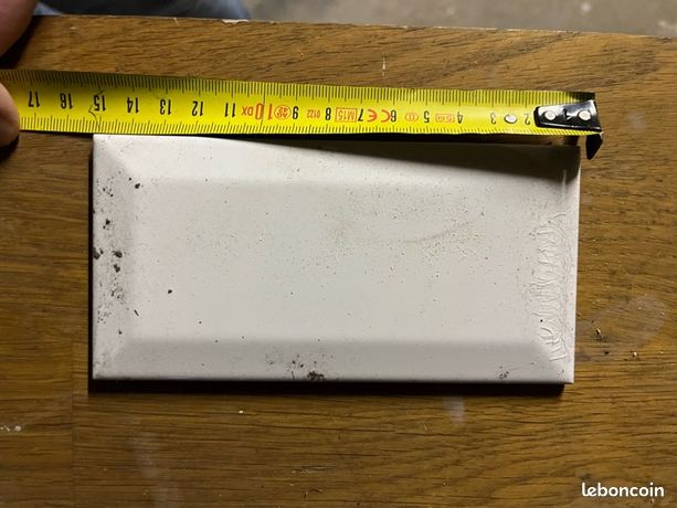 Carreaux faïence métro blanc