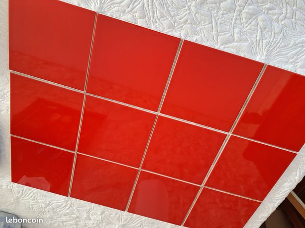 Carreaux pour mosaïques - lot de 24 unités couleur rouge