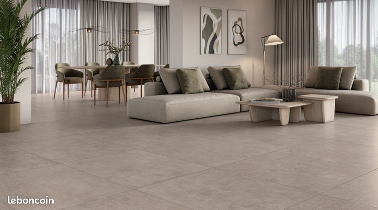 Carrelage 100x100 Greige Rectifié