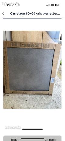 Carrelage 60x60 gré Céram gris