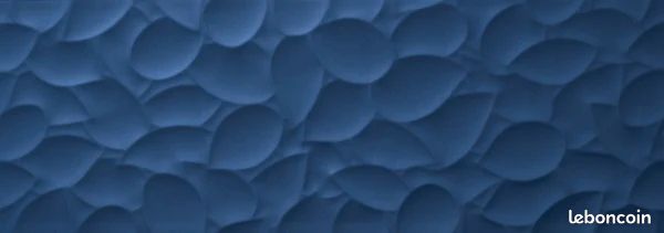 Carrelage love genesis leaf deep blue mat