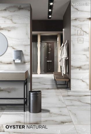 Carrelage luxe effet marbrebois ou béton