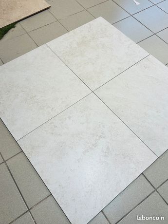 Carrelage TRAVERTINO MILK grès ceram rectifié 60x60