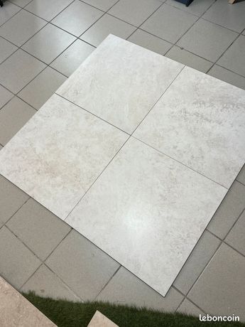 Carrelage TRAVERTINO MILK grès ceram rectifié 60x60