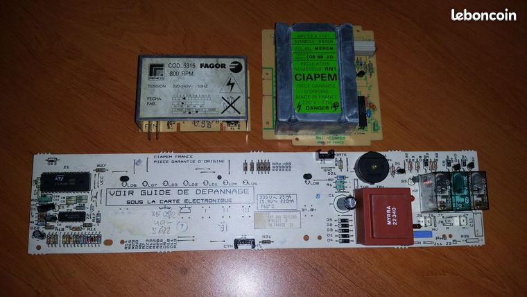 Carte électronique lave linge