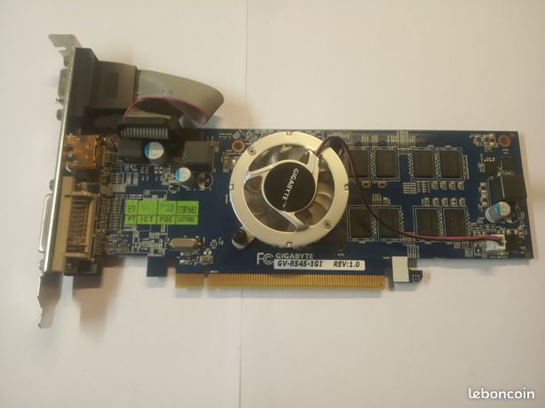 Carte graphique GIGABYTE GV-R545-1GI REV 1.0 1GB VGA DVI HDMI