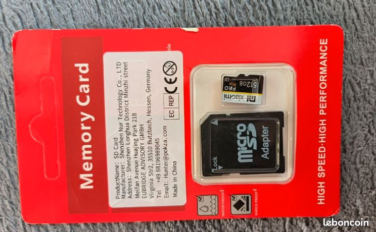 Carte mémoire micro SD Xiaomi neuve 512GB
