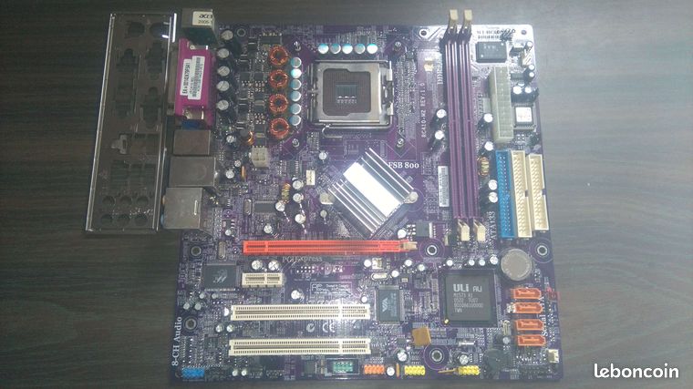 Carte mere ECS RC410-M2 rev 1.0 socket 775
