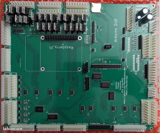 Carte mère (MPU) pour flipper, compatible Williams System 3 à 11c et Data East 1 à 3, solution APC-Lisy