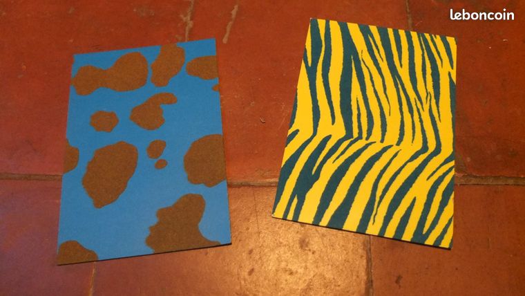 Cartes postales velours