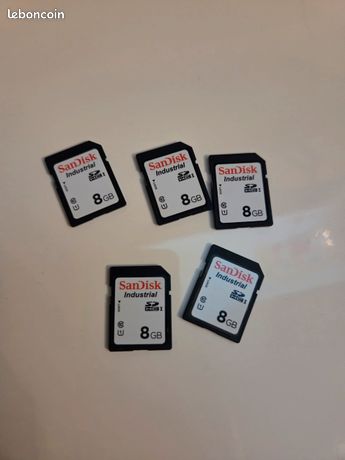 Cartes SD SanDisk Industrial 8 Go lot ou unité