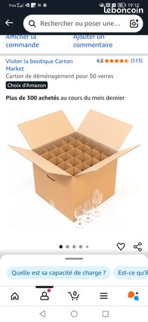 Carton pour 50 verres