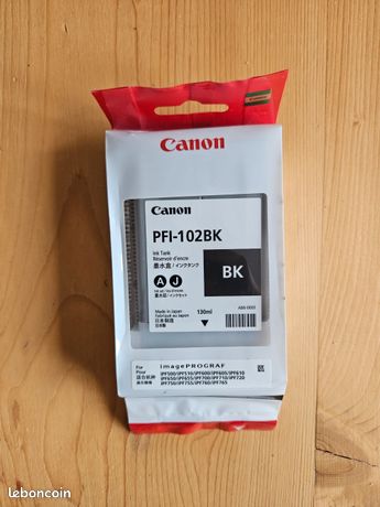 Cartouche encre CANON PFI-102BK