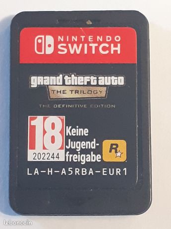 Cartouche grand theft auto the trilogy switch