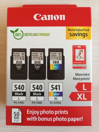 Cartouches Canon 540 L 541 XL
