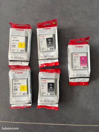 Cartouches Canon IPF-102 pour traceur Canon IPF710/720