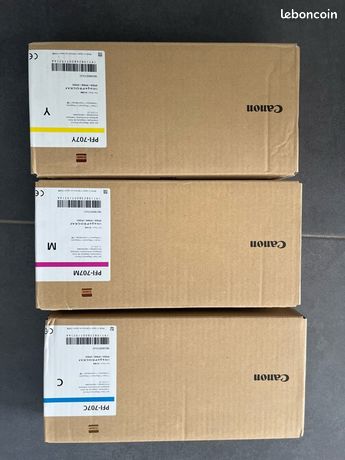 Cartouches Canon PFI-707 de 700 ml pour traceur Canon IPF-830 / 840 / 850