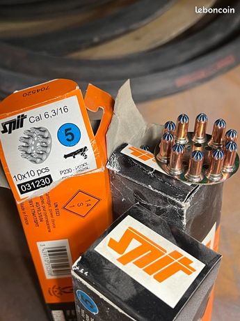 Cartouches de charges Spit calibre 63/16 boîte de 10