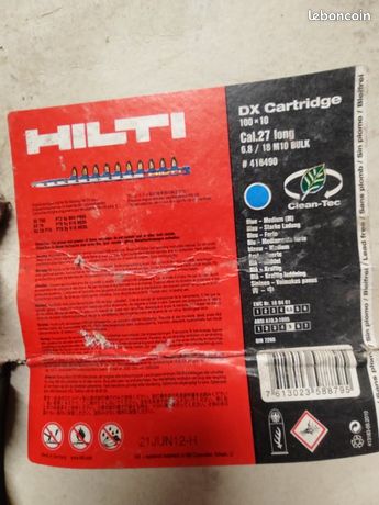 Cartouches et clous pour cloueur HILTI