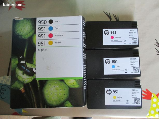 Cartouches imprimante HP 950/951 - XL - 3 couleurs - neuves