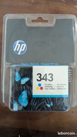 Cartouches imprimantes HP noir 343 et multicolor 337