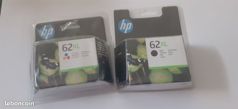 Cartouches encre HP 62 XL authentiques
