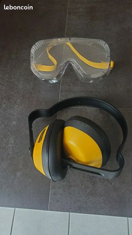 Casque anti-bruit + lunettes de protection Stanley