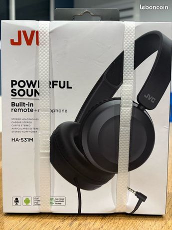 Casque audio JVC CASQUE SUPRA-AURAL FILAIRE HA-S31M NOIR